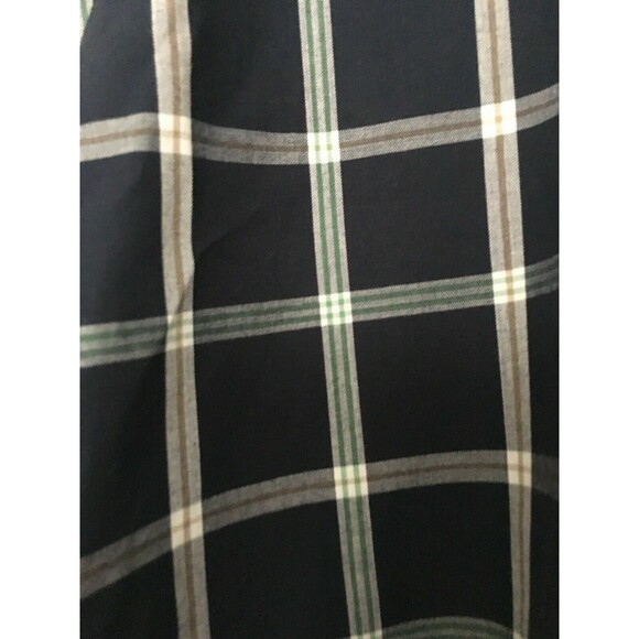 Men's Medium Wrangler Blue Plaid Short Sleeve Pearl Snap Button Up Shirt - Picture 5 of 8